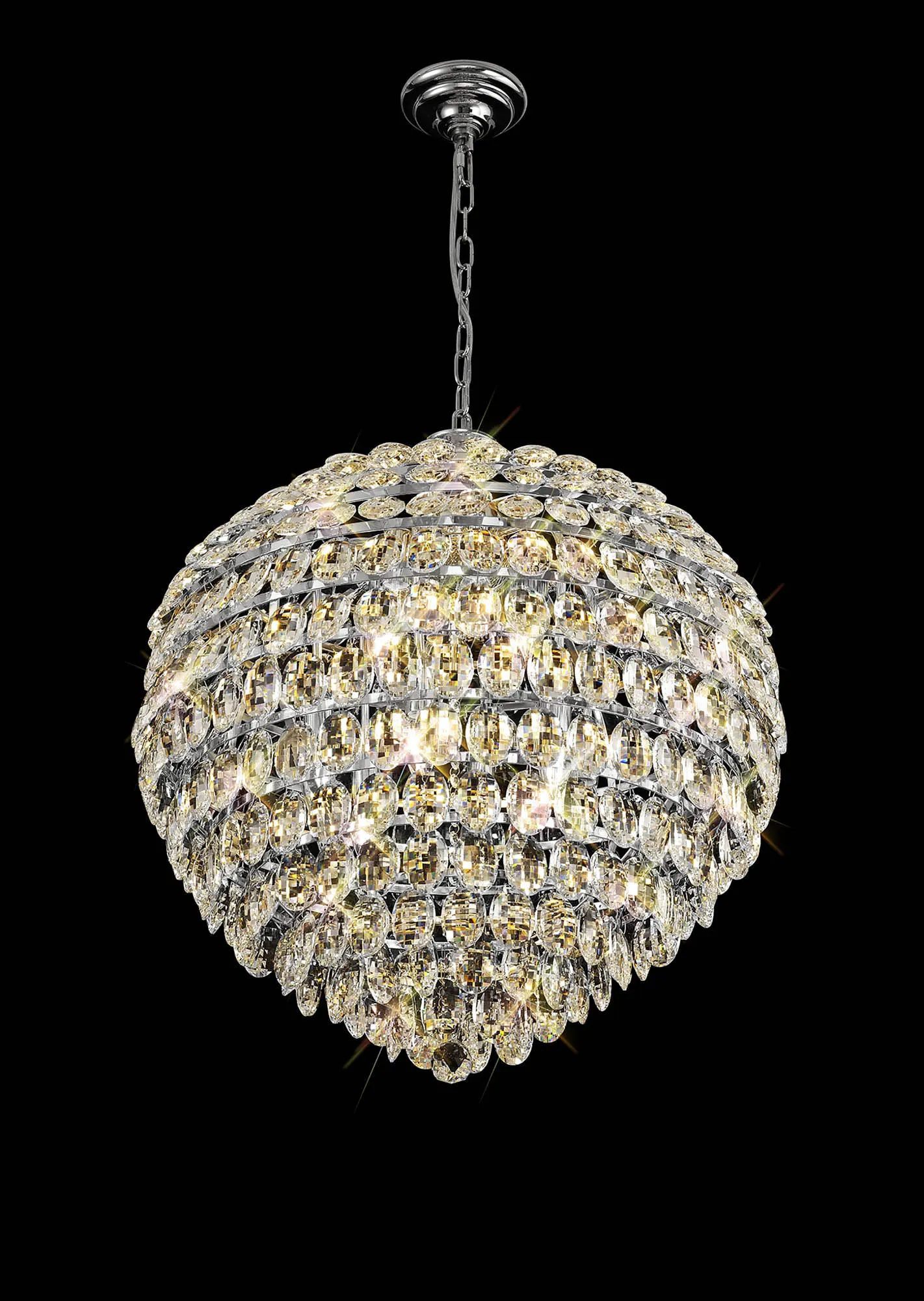 Coniston Pendant 12 Light (29.2kg) Polished Chrome